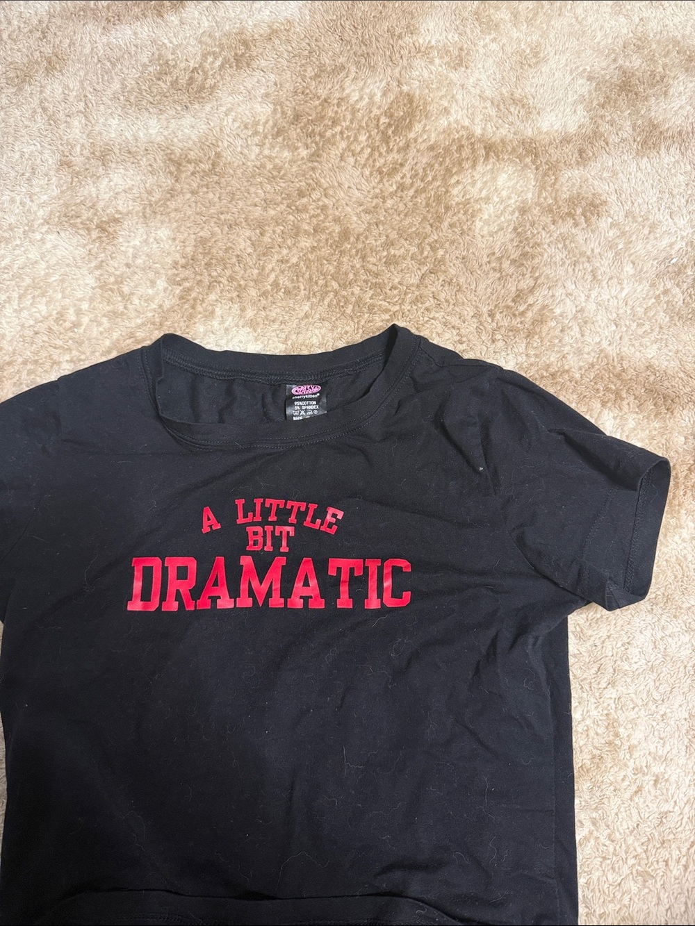 A Little Bit Dramatic Black Graphic Tee by Rue21